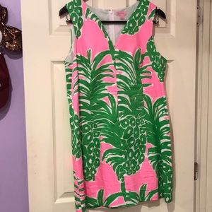 Lilly Pulitzer Tropical Pink and Green Mini Dress